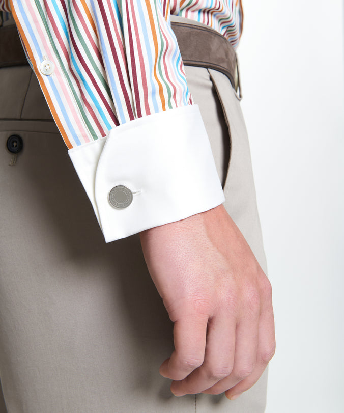 Multicolour Classic Fit Multi Bengal Stripe Formal Shirt