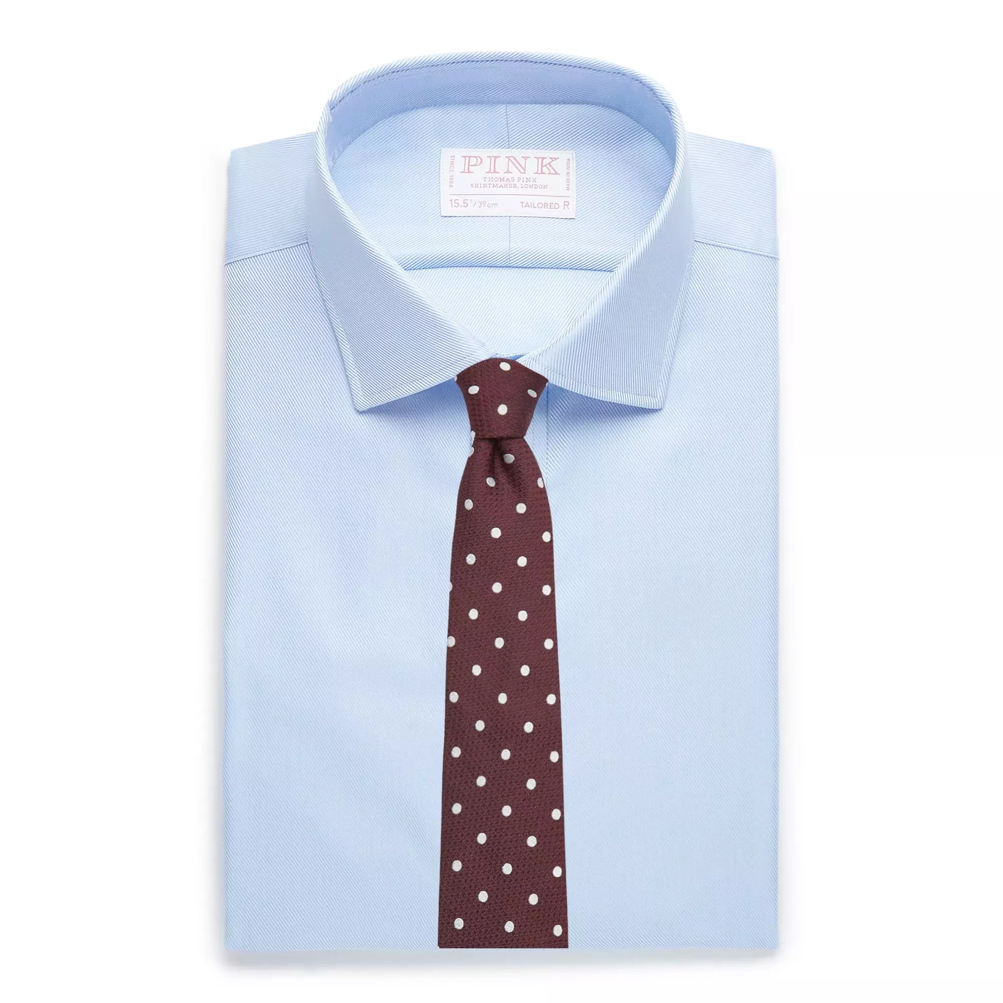 Burgundy Red & Neutral Textured Silk Polka Dot Tie