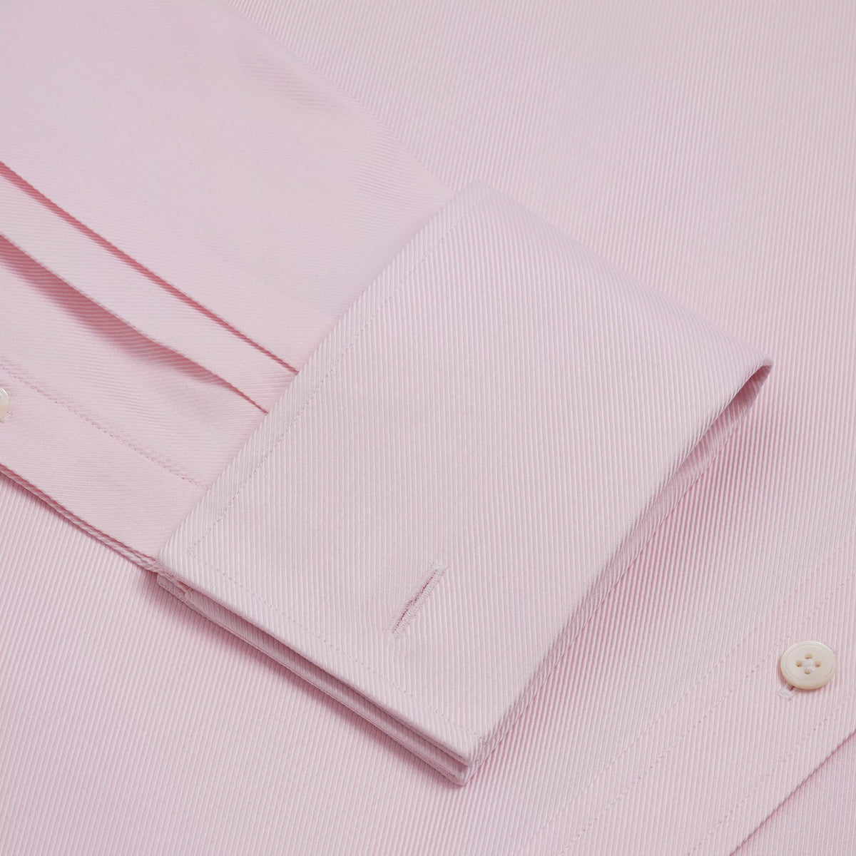 Pale Pink Slim Fit Double Cuff Royal Twill Formal Shirt